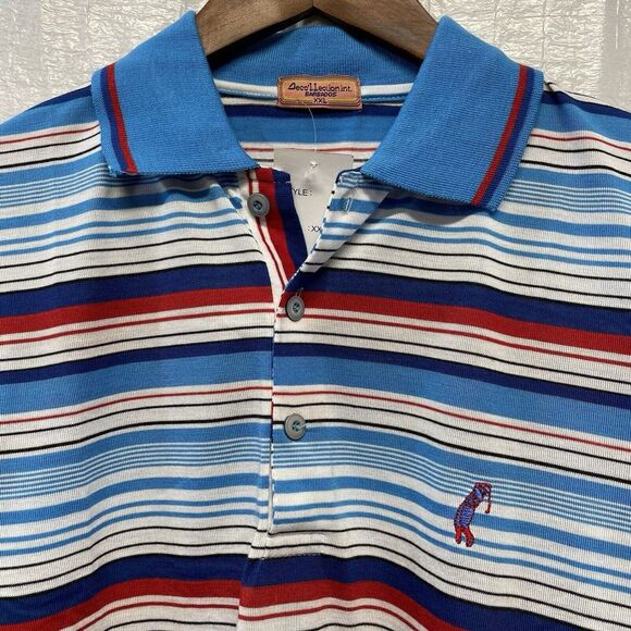 Deco'llection Int Barbados Striped Polo‎ Shirt Casual Summer Golf XXL - Picture 1 of 8